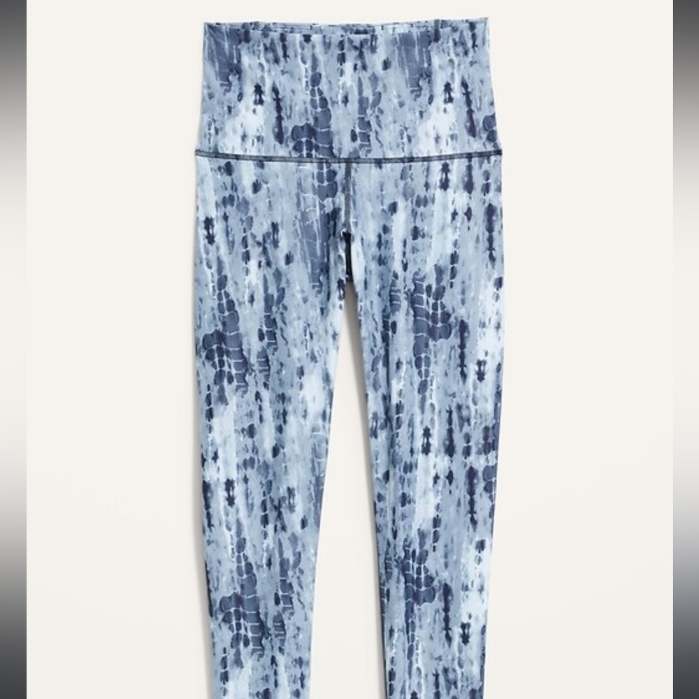 Old Navy Blue Tie-Dye Leggings High Waist